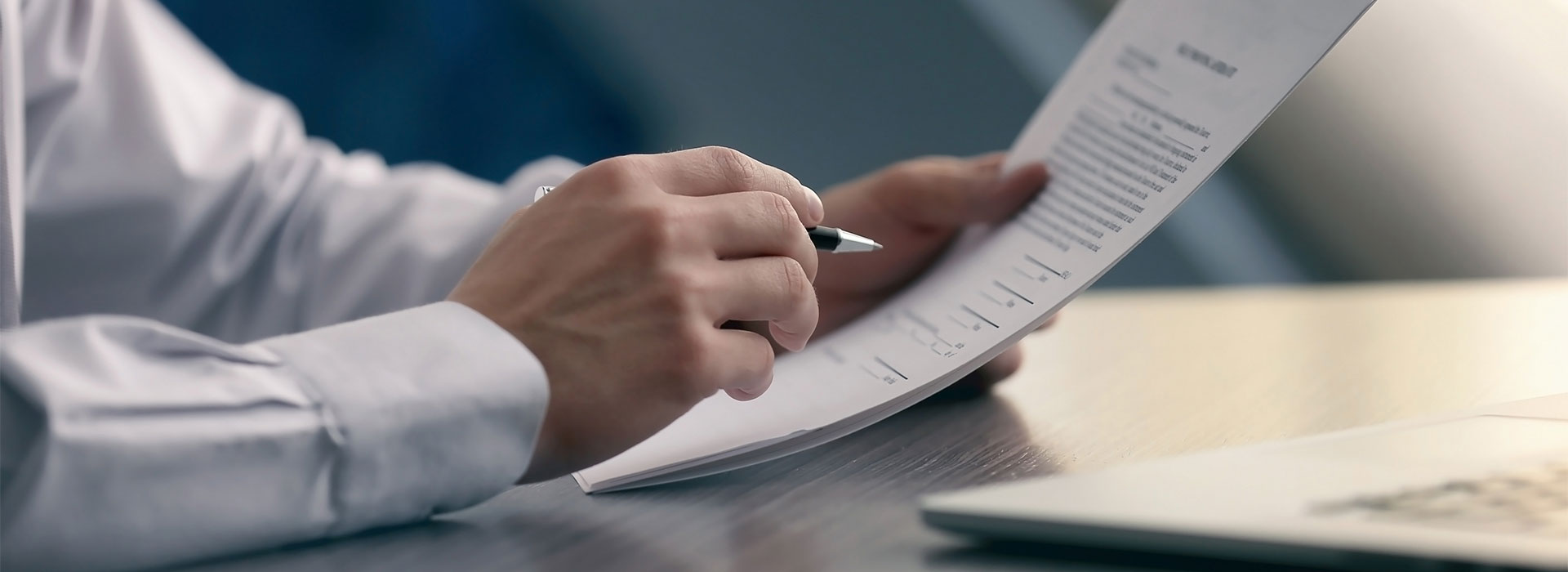 employment law solicitor reviewing a legal document